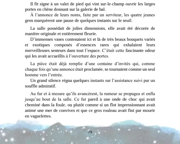 Ecriture scène de bal dans Attractif Enchantement (livre pour adulte)